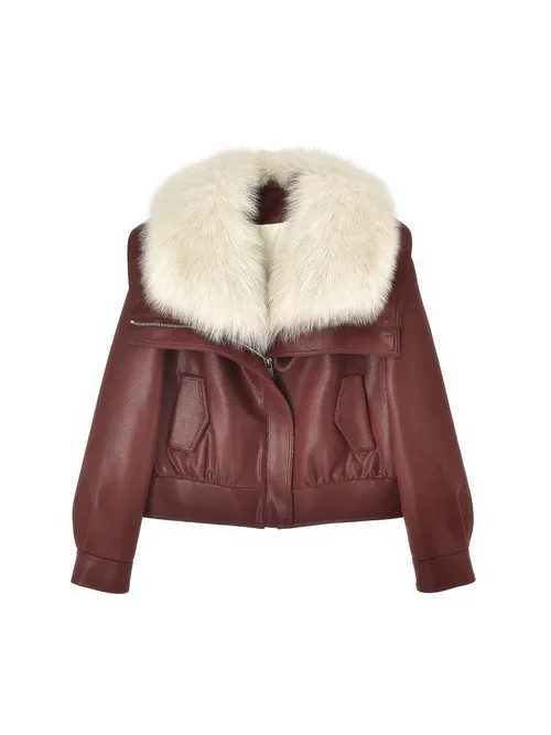 เช่าเสื้อแจ็คเก็ต หญิง รุ่น NIGHTCLUB สี แดงเรดไวน์