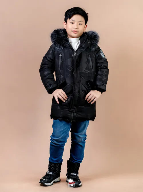 เช่าเสื้อกันหนาว เด็ก รุ่น MYSTIC สี ดำ