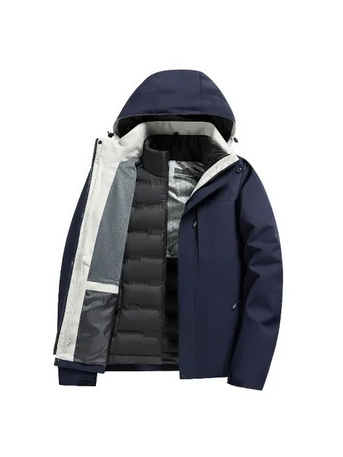 เช่าเสื้อกันหนาว ชาย รุ่น OVERLAND สี น้ำเงิน