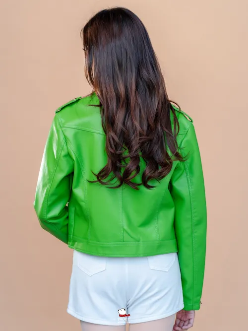 เช่าเสื้อแจ็คเก็ต หญิง รุ่น YERIN สี เขียว