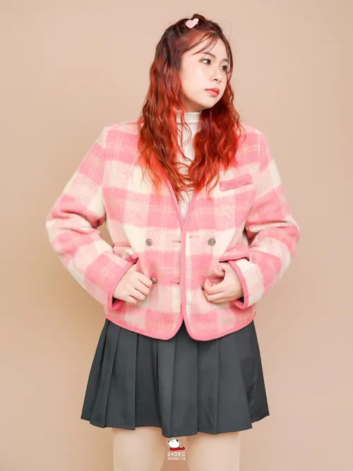เช่าเสื้อแจ็คเก็ต หญิง รุ่น KABUKICHO สี ชมพู
