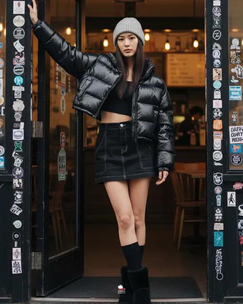 เช่าเสื้อกันหนาว หญิง รุ่น INIMA สี ดำ