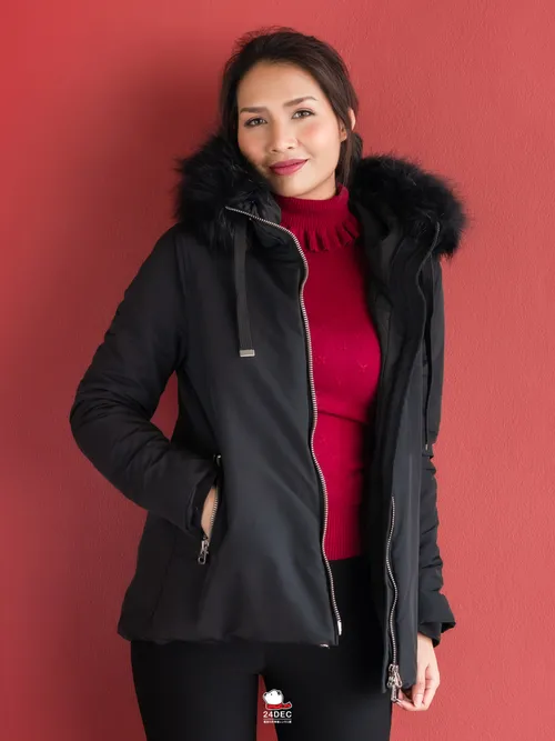 เช่าเสื้อกันหนาว หญิง รุ่น COLORADO สี ดำ