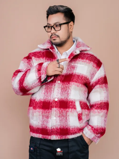 เช่าเสื้อโค้ท ชาย รุ่น MARTINI สี แดง