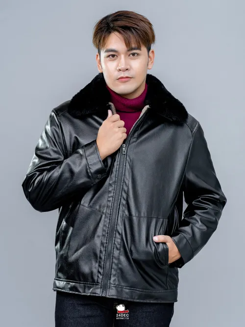 (***หยุดเช่า***) เช่าเสื้อแจ็คเก็ต ชาย รุ่น GILDUR สี ดำ