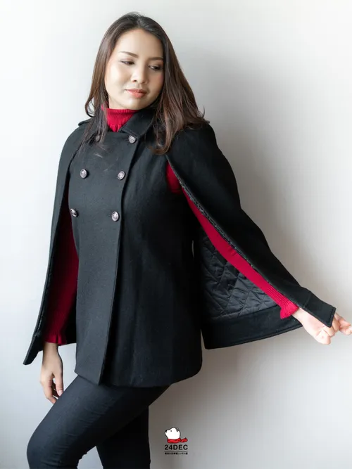 เช่าเสื้อโค้ท หญิง รุ่น DATE สี ดำ