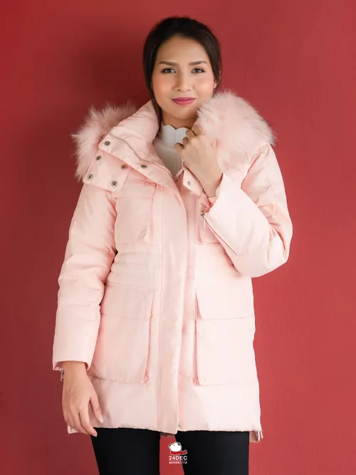 เช่าเสื้อกันหนาว หญิง รุ่น MIDLAND สี ชมพู