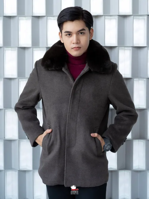 เช่าเสื้อโค้ท ชาย รุ่น CIVIL สี น้ำตาล