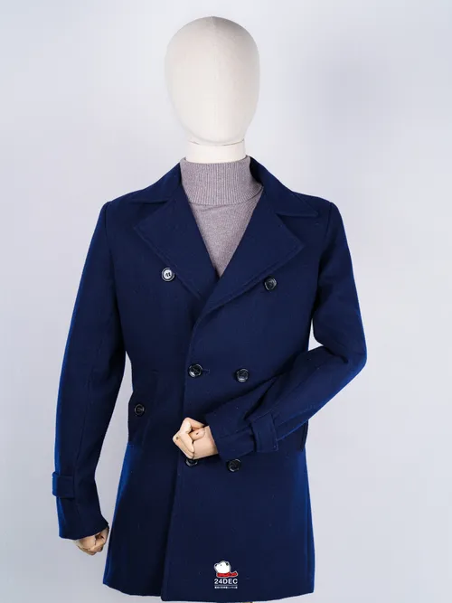 เช่าเสื้อโค้ท ชาย รุ่น SMOKE สี น้ำเงิน