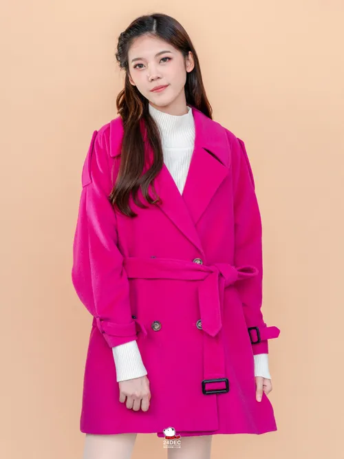 เช่าเสื้อโค้ท หญิง รุ่น LINDA สี ชมพู