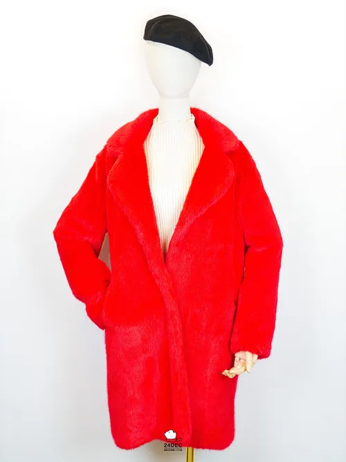 เช่าเสื้อขนเฟอร์ หญิง รุ่น XMAS สี แดง