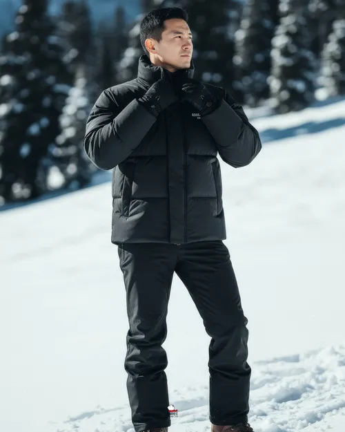 เช่าเสื้อกันหนาว ชาย รุ่น COLUMBUS สี ดำ