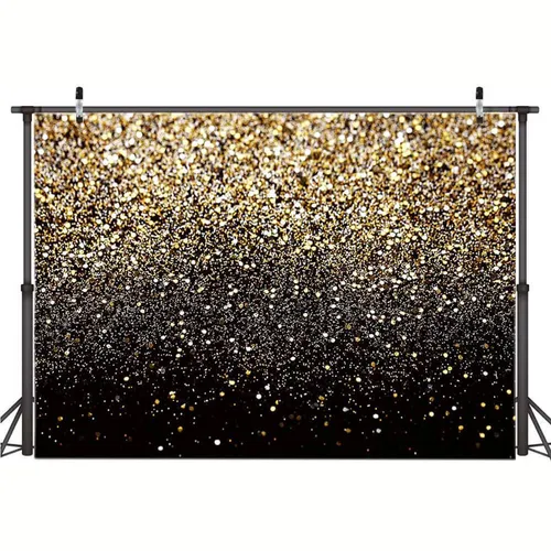 Black and Gold Backdrop (8x6ft)