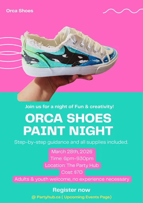 Orca Shoes Paint Night