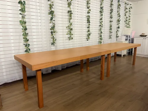 6Ft Wooden Long Table 
