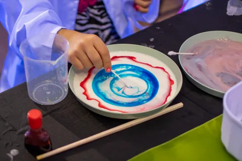 Magic Milk Fireworks Experiment