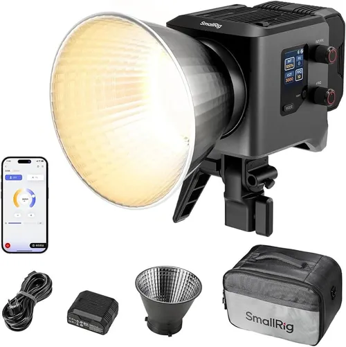 SmallRig RA-F150 Fresnel Lens with Bowens Mount, One-Handed Focus Adjustment for RC 120 RC 220 RC 350 RC 450 and Other Continuous Lights, Lighting Shaping Tool for Video Recording-4246