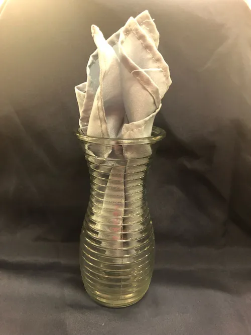 Textured Clear glass Vase