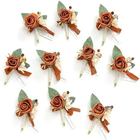 Lings Boutonnière Sunset Terracotta (Set)
