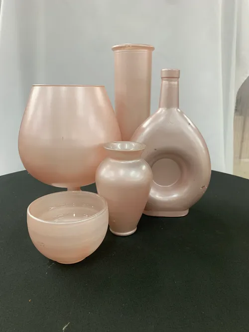 Pearly Pink Vase Set (5 pieces)