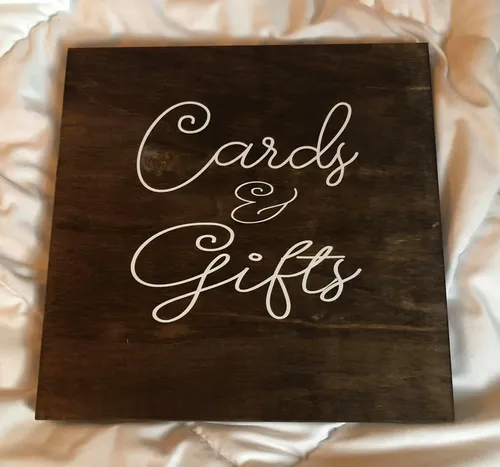 Wooden Cards Sign