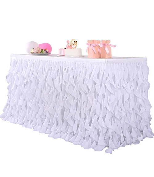 Willow Ruffle 6’ Table Skirt