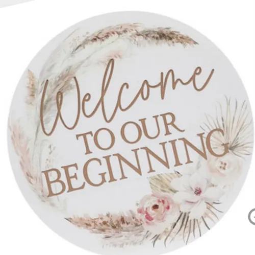 Boho Welcome to Our Wedding