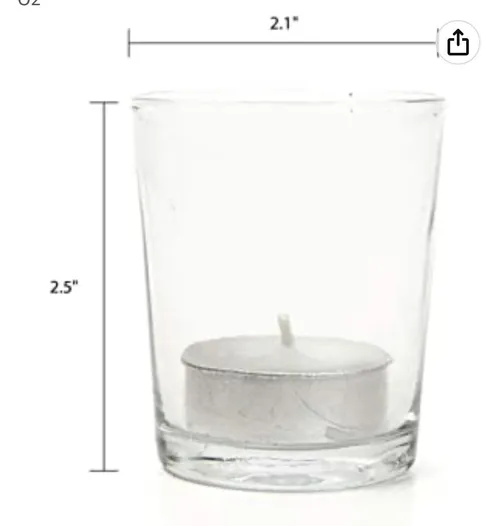 Tea light glass holders