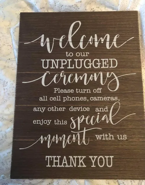 Unplugged Sign