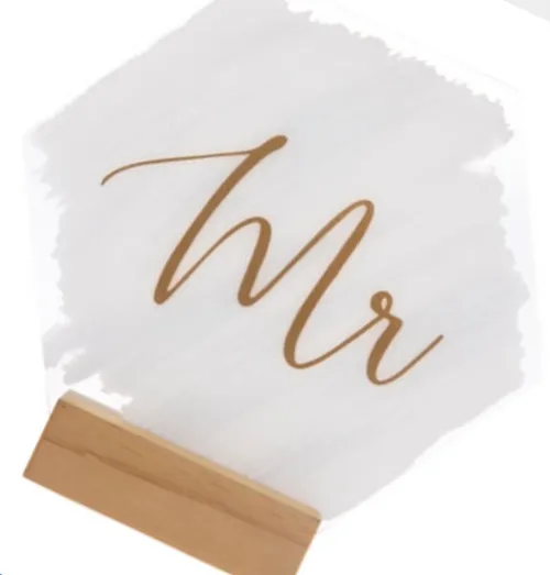 Acrylic Mr. Sign 
