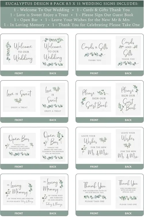 Signs- Double Sided (Vertical & Horizontal)