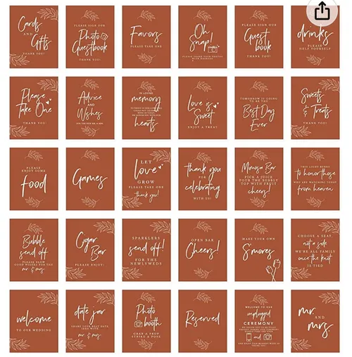 Terracotta Sign Bundle 30-pack