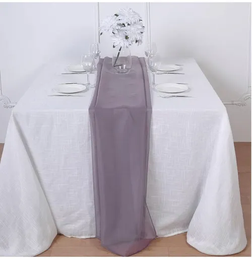 Chiffon Table Runner Amethyst