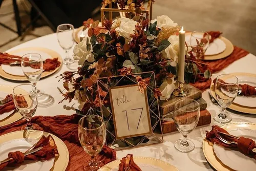 Terracotta cheesecloth napkins