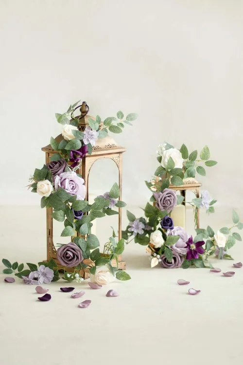 Lings 1.8ft Lilac and gold garland
