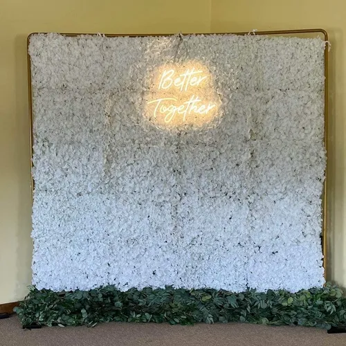 Flower Wall White Hydrangea