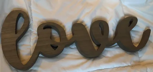 Wooden Love Sign