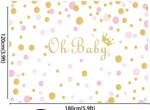 Vinyl Oh Baby Backdrop