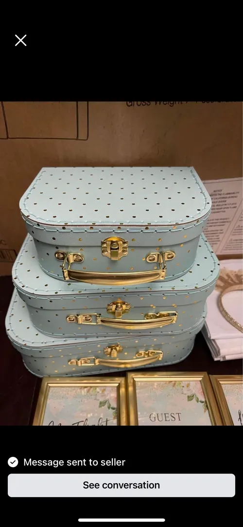 Baby Blue Suitcases Set of 3