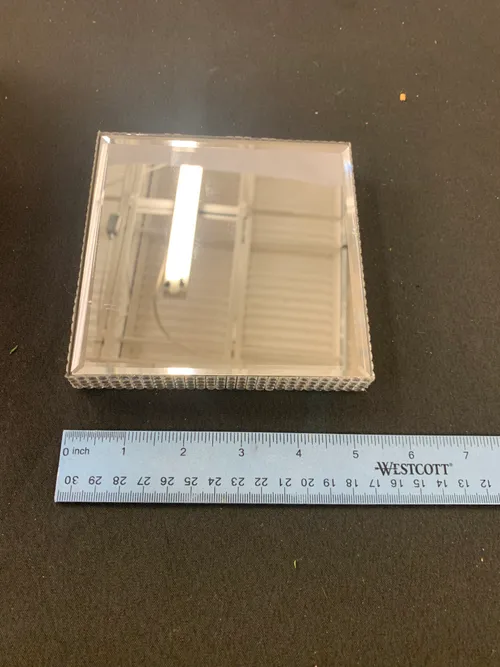 Bedazzled mirror square mini centerpiece