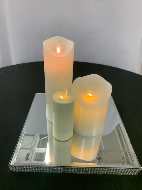 Bedazzled Mirror Squared Center pieces