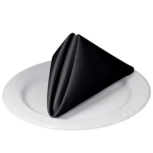 Black napkins