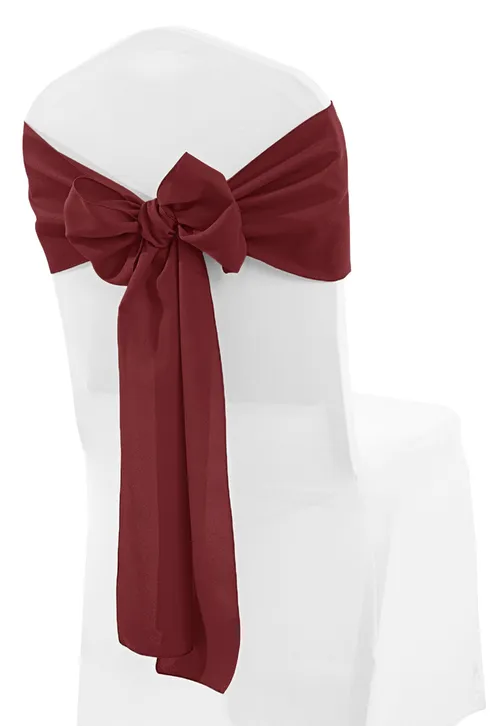 Burgundy Chair Sashes
