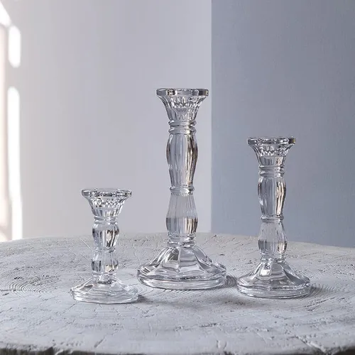Glass Candlesticks