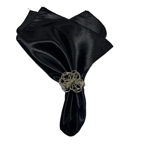 Napkin Ring - Clear Beaded Detail 