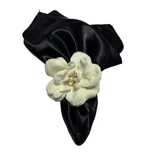 Napkin Rings - White Flower