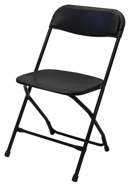 Black Plastic  Folding Chairs 