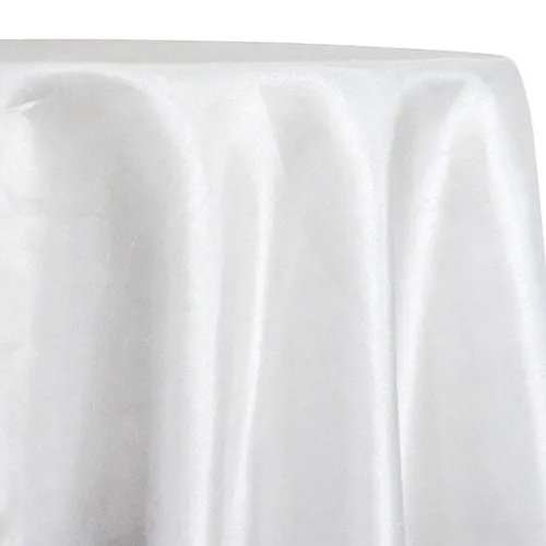 White Satin Table Linen