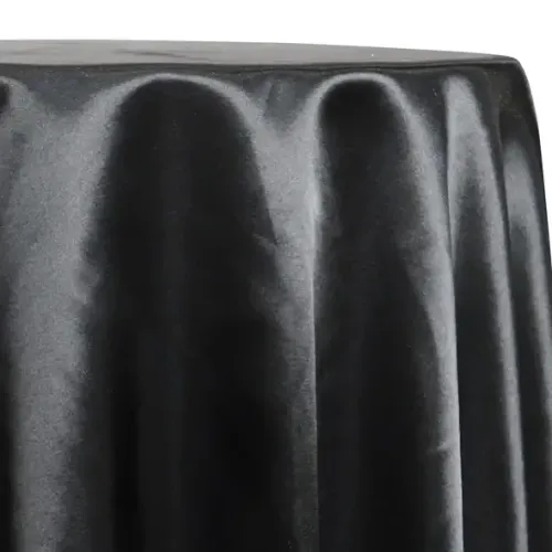 Black Satin Table Linen