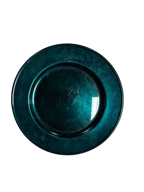 Deep Teal Charger - Acrylic